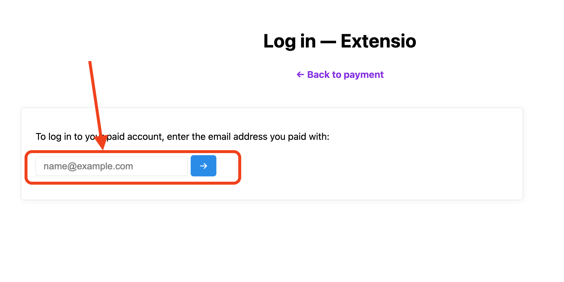 Step 2: Enter your email address