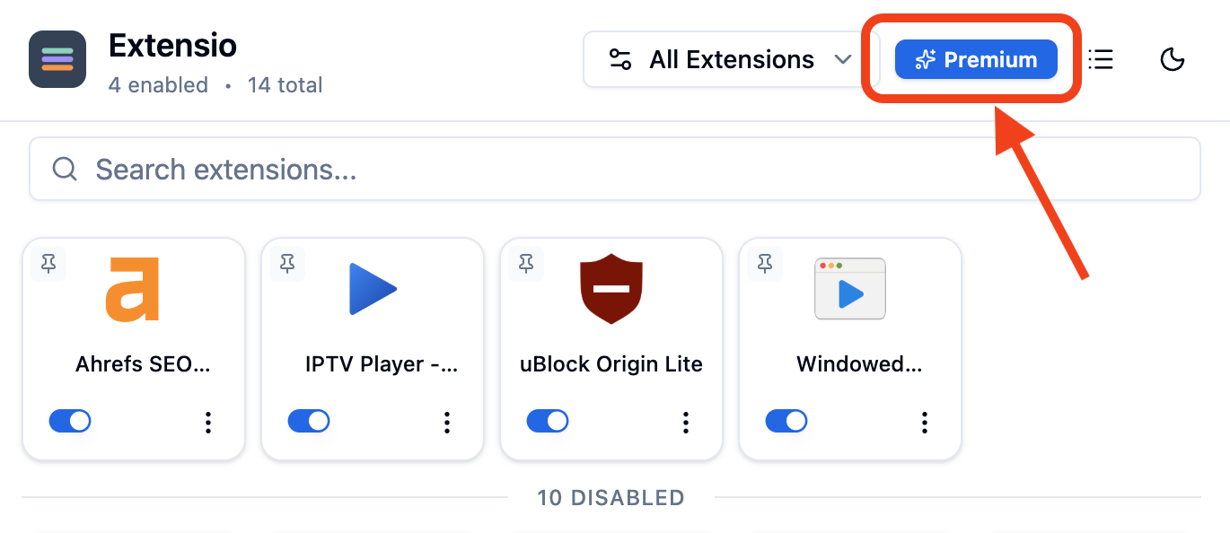 Step 4: Premium badge is now active